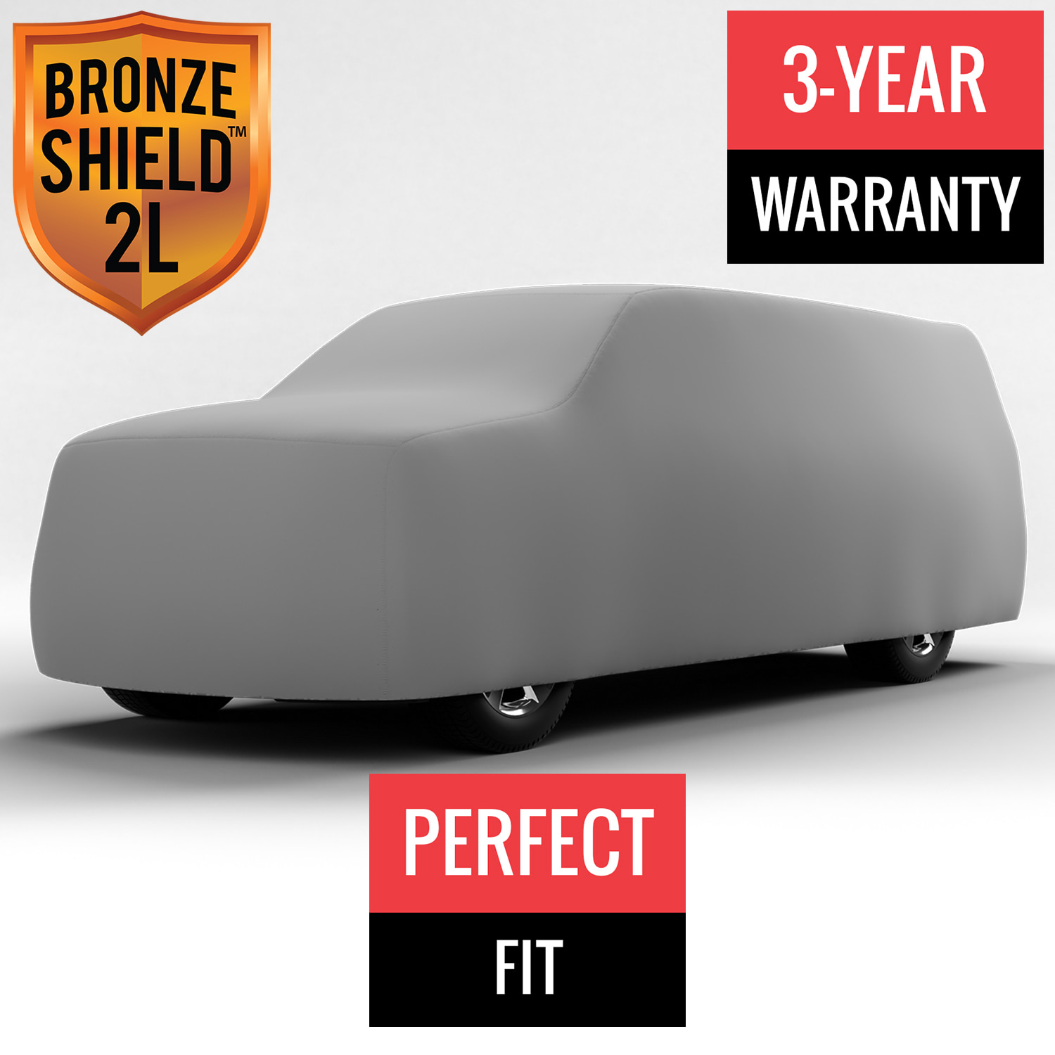 Bronze Shield 2L - Car Cover for GMC C1500 1998 Regular Cab Pickup 6.5 Feet Bed with Camper Shell