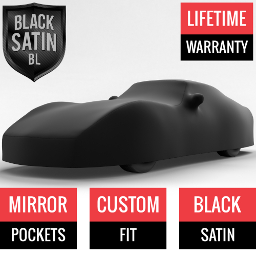 Black Satin BL - Black Car Cover for Chevrolet Corvette 1977 Coupe 2-Door