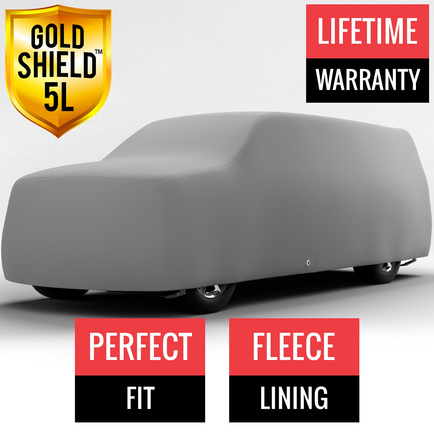 Gold Shield 5L - Car Cover for Ford F-150 2023 SuperCab Pickup 6.5 Feet Bed with Camper Shell