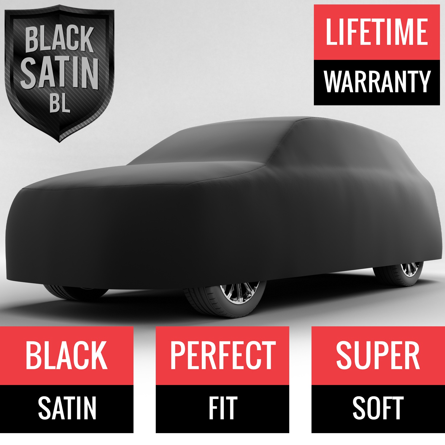 Black Satin BL - Black Car Cover for Bentley Bentayga 2019 SUV 4-Door