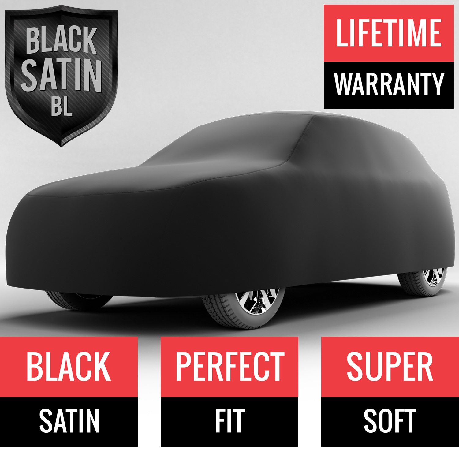 Black Satin BL - Black Car Cover for Toyota Corolla Cross 2022 SUV 4-Door