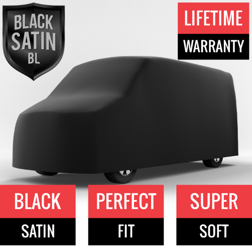 Black Satin BL - Black Car Cover for Ford Transit Connect 2011 Van