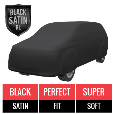 Black Satin BL - Black Car Cover for Pontiac Montana 1999 Standard Van